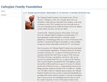Tablet Screenshot of cafesjianfoundation.com